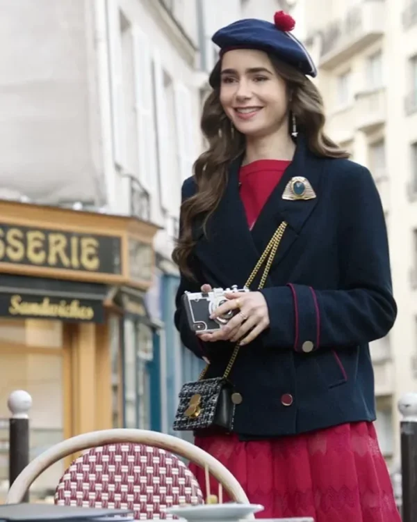 Emily In Paris Emily Cooper Blue Coat