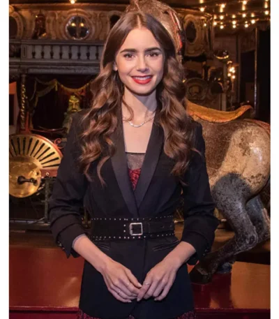 Emily In Paris S02 Emily Cooper Black Blazer
