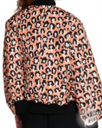 Emily In Paris S03 Lily Collins Lady Leopard Bomber Jacket
