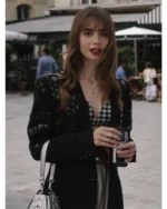 Emily in Paris S03 Emily Cooper Black Blazer Jacket