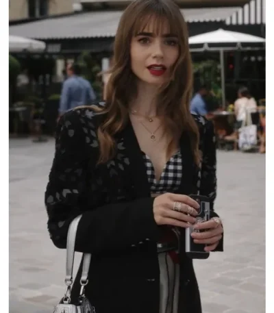Emily in Paris S03 Emily Cooper Black Blazer Jacket