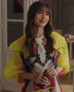 Emily in Paris S03 Lily Collins Yellow Jacket