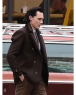 Loki S02 Tom Hiddleston Brown Peacoat