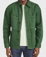 Lucas Bravo Emily In Paris Gabriel Cotton Green Jacket