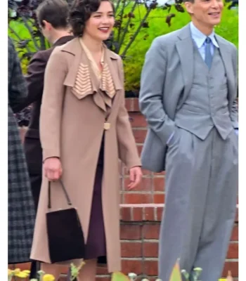 Oppenheimer Florence Pugh Brown Trench Coat