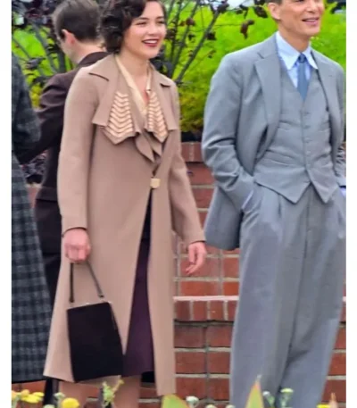Oppenheimer Florence Pugh Brown Trench Coat