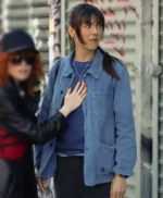 Patti Harrison Poker Face S02 Blue Jacket