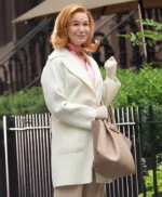 Renee Zellweger Only Murders in the Building S05 White Wool Coat