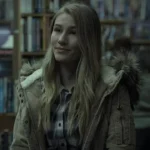 Sofia Hublitz Ozark Shearling Fur Collar Cord Parka Jacket