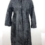 Stacey Persian Lamb Broadtail Fur Warm Black Coat