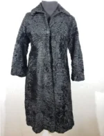 Stacey Persian Lamb Broadtail Fur Warm Black Coat