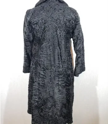 Stacey Persian Lamb Broadtail Fur Warm Black Coat