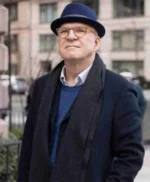 Steve Martin Only Murders in the Building Mid Length Black Coat