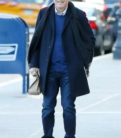 Steve Martin Only Murders in the Building Mid Length Black Coat