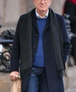 Steve Martin Only Murders in the Building Mid Length Black Coat