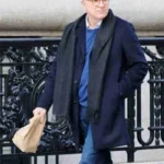 Steve Martin Only Murders in the Building Mid Length Black Coat