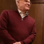Steve Martin Only Murders in the Building S02 Red Wool Jacket