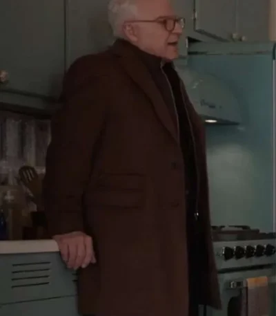 Steve Martin Only Murders in the Building S05 Brown Coat
