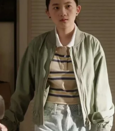 Stevie Zhao Found Green Bomber Jacket