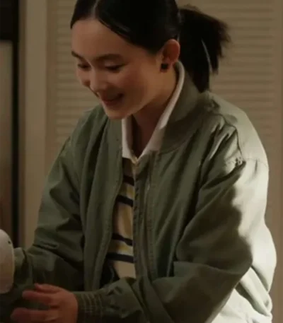 Stevie Zhao Found Green Bomber Jacket