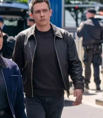 Stuart Scola FBI S07 Leather Bomber Jacket