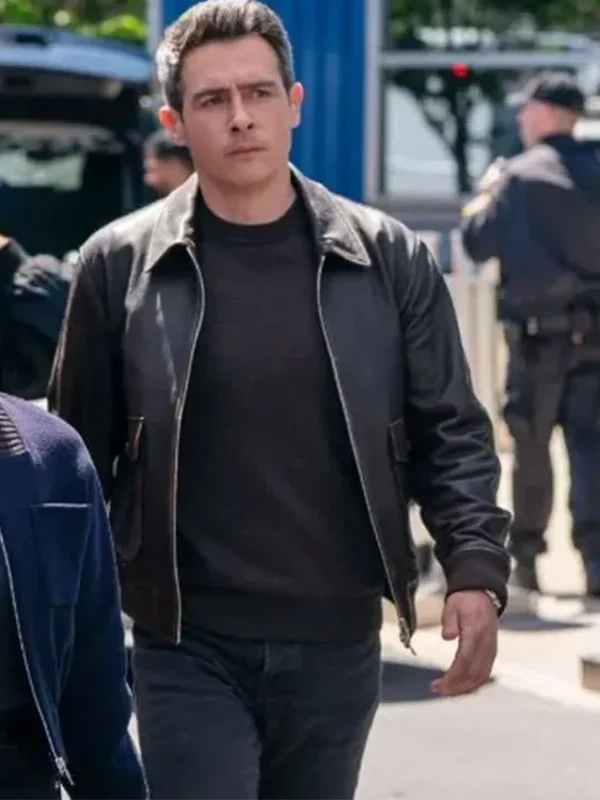 Stuart Scola FBI S07 Leather Bomber Jacket
