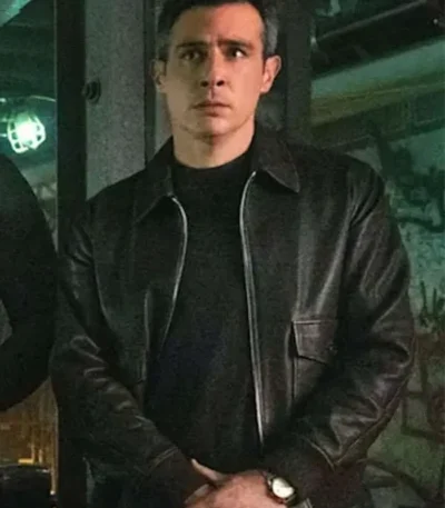 Stuart Scola FBI S07 Leather Bomber Jacket