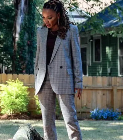 TV Series Found 2023 Gabi Mosely Grey Suit