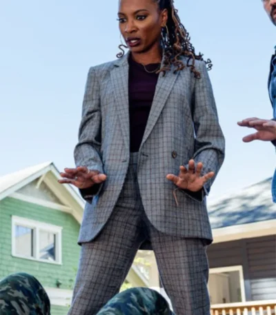 TV Series Found 2023 Gabi Mosely Grey Suit