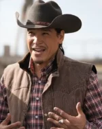 TV Series Heartland Nathaniel Arcand Brown Vest