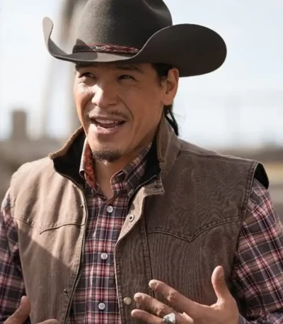 TV Series Heartland Nathaniel Arcand Brown Vest