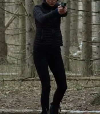 Tamara Taylor October Faction Black Puffer Jacket