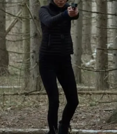 Tamara Taylor October Faction Black Puffer Jacket