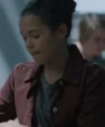 Taylor Russell Escape Room 2 Tournament of Champions Maroon Jacket