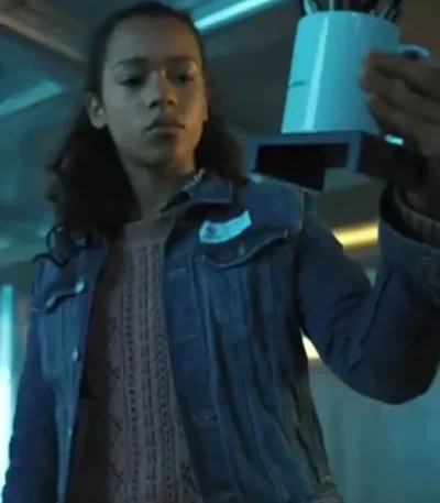 Taylor Russell Escape Room Denim Trucker Jacket
