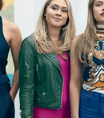 Tea Stjärne Barracuda Queens Green Leather Jacket