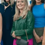 Tea Stjärne Barracuda Queens Green Leather Jacket