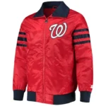 The Captain II Washington Nationals Red Satin Jacket