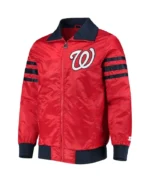 The Captain II Washington Nationals Red Satin Jacket