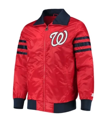 The Captain II Washington Nationals Red Satin Jacket