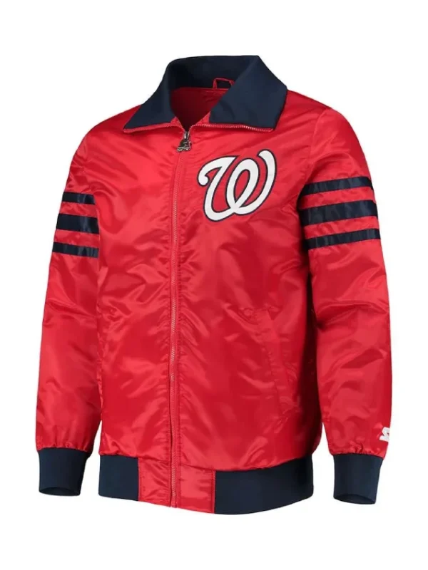 The Captain II Washington Nationals Red Satin Jacket