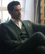 Thomas Ellis Lucifer Morningstar Green Suit