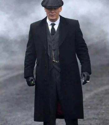 Thomas Shelby Peaky Blinders Black Trench Coat