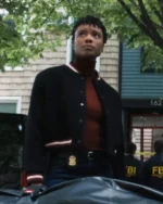 Tiffany Wallace FBI S06 Black Varsity Jacket