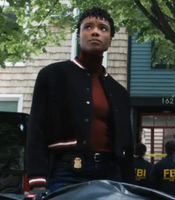 Tiffany Wallace FBI S06 Black Varsity Jacket