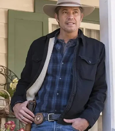 Timothy Olyphant Justified Sherpa Jacket
