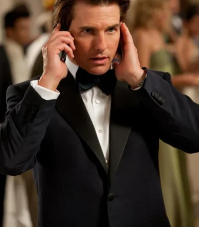 Tom Cruise Mission Impossible 04 Black Tuxedo Coat