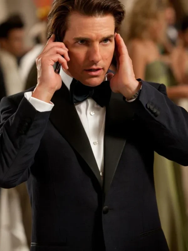 Tom Cruise Mission Impossible 04 Black Tuxedo Coat