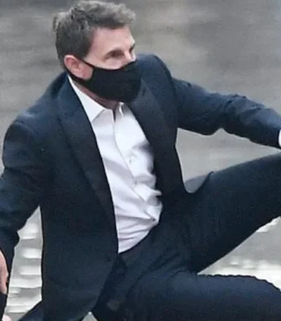 Tom Cruise Mission Impossible 7 Black Blazer Coat