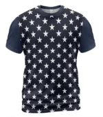Tyler Durden Stars Printed T-shirt